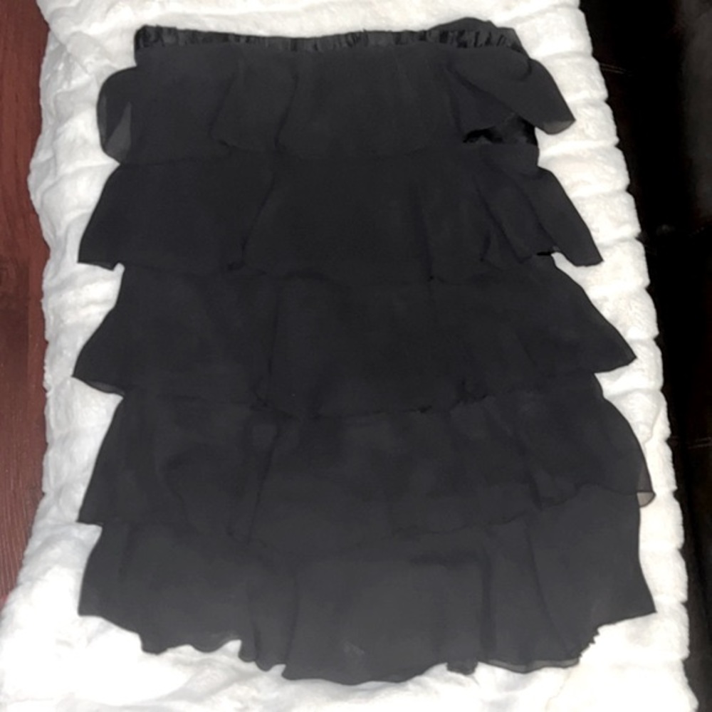 JUICY COUTURE BLACK SILK MINI DRESS